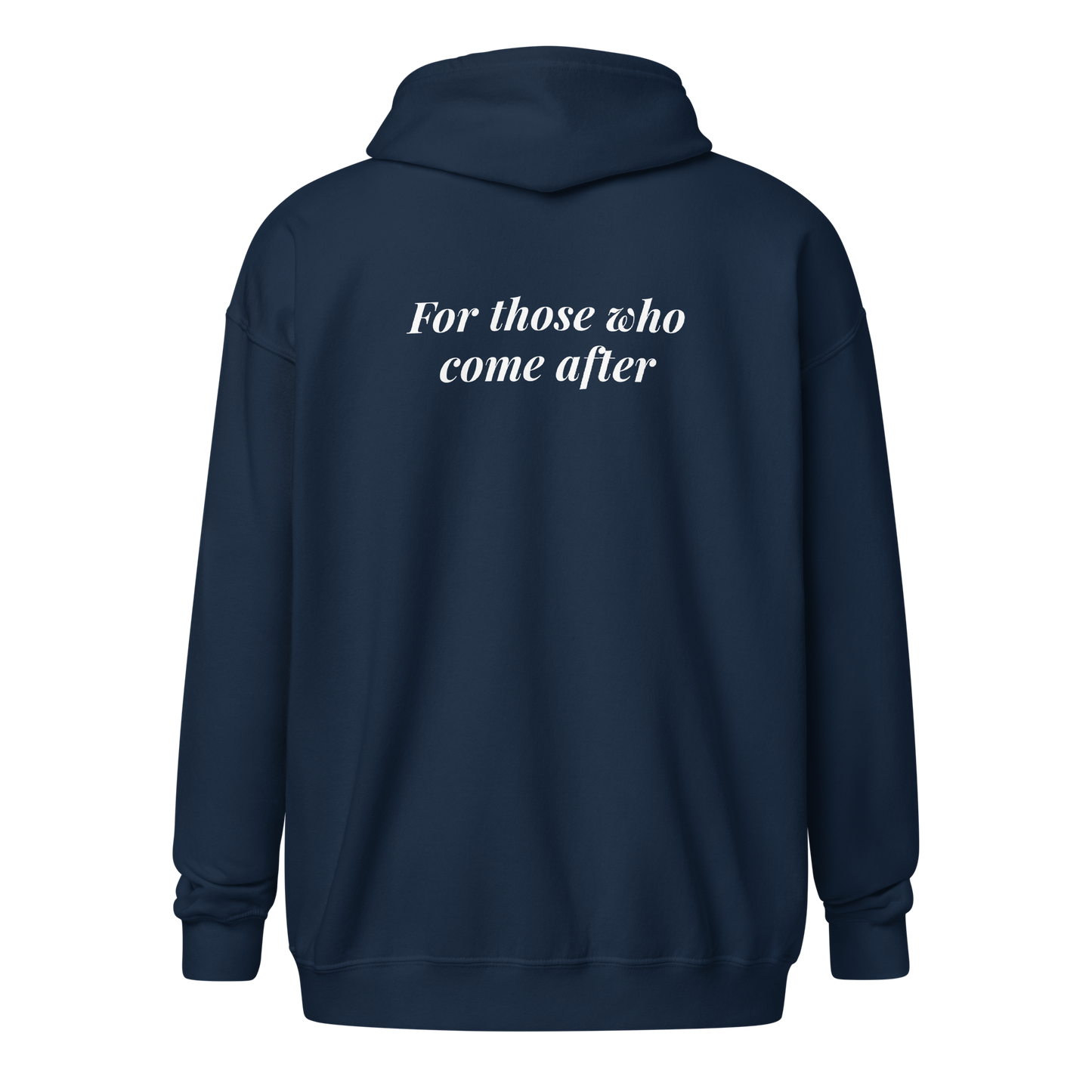 Para los que vienen después - Sudadera con capucha y cremallera